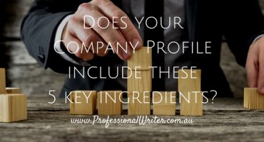 How do you use a template for writing company profiles?